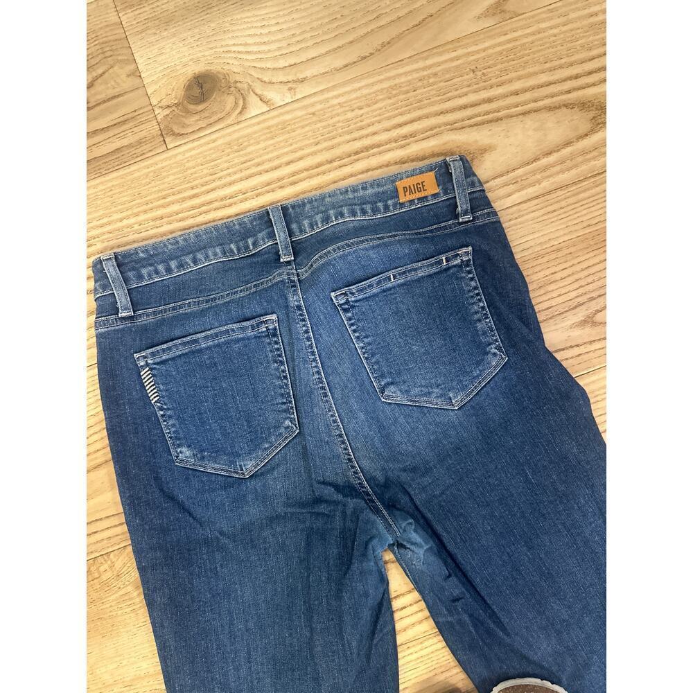 Paige Hoxton Crop Jeans Womens Size 29 Distressed Denim Casual - Picture 8 of 8